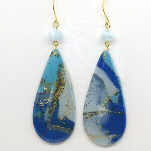 Blue Gold Mine Earrings